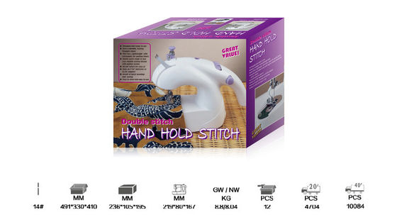 Portable Handheld Mini Sewing Machine CBT-0205 ABS Metal Material DC 6V/1000mA Output