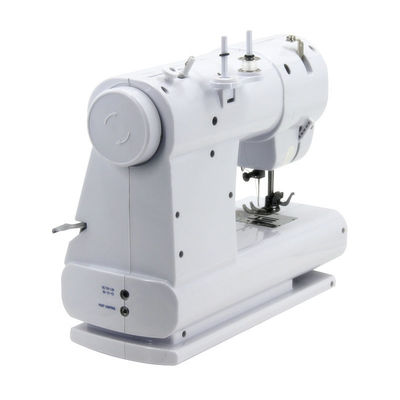 Adjustable Stitch Length Flat-Bed Mini Portable Sewing Machine for Button-Hole Sewing