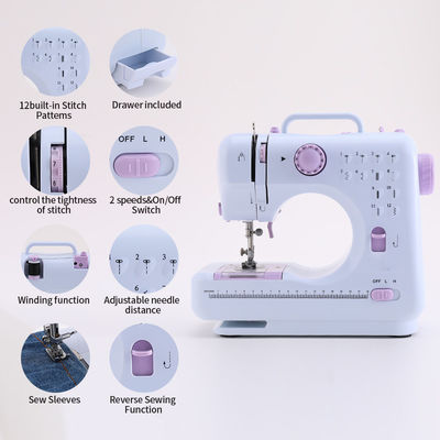 Multi Function Zigzag Sewing Machine for Household Garment Tailor Mini Table Stand